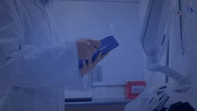 Analyzing data on tablet, scientist observing network connections in animation. Technology, innovation, research, data analysis, digital, networking - Powered by Shutterstock - Get 15% off with code: PIKWIZARD15