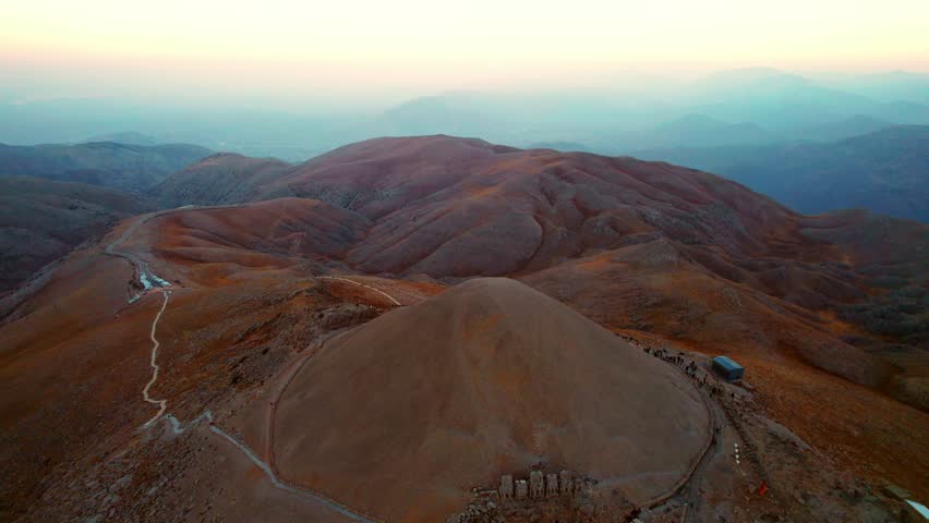 Sunset over the Majestic Summit of Mount Nemrut