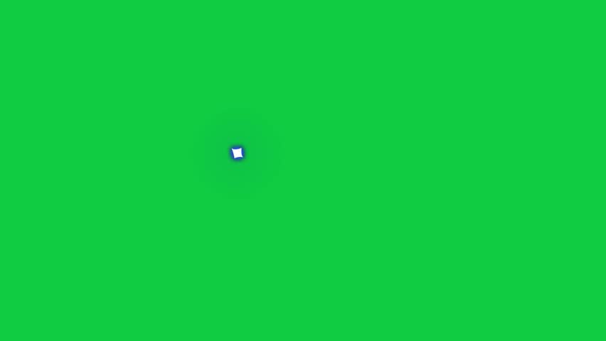 A bold cross-shaped streak animation with radiant white lines on a green screen, creating a modern and futuristic video effect.