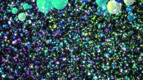 Blue balloon ball bouncing and glittering background animation: congratulations and happy birthday animation for kids. - Powered by Shutterstock - Get 15% off with code: PIKWIZARD15