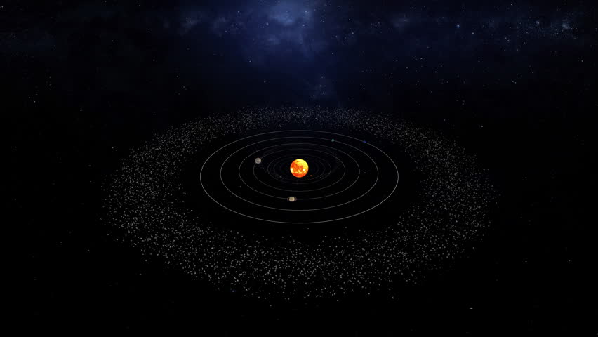 Oort Cloud Illustration 
Vast cloud of icy planetesimals surrounding the Sun at distances ranging from 2,000 to 200,000 astronomical units.