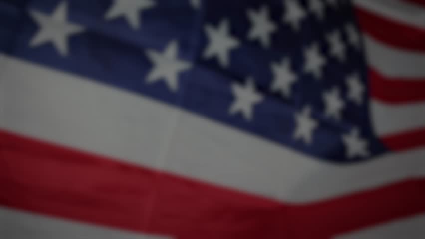 Happy July 4th Independence day celebration, Memorial Day of USA. Flag of United States waving with fireworks. Happy 4th of July Independence Day.
