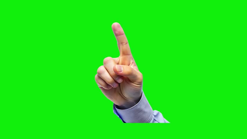 Index finger reaching green screen or chroma key animation - Powered by Shutterstock - Get 15% off with code: PIKWIZARD15