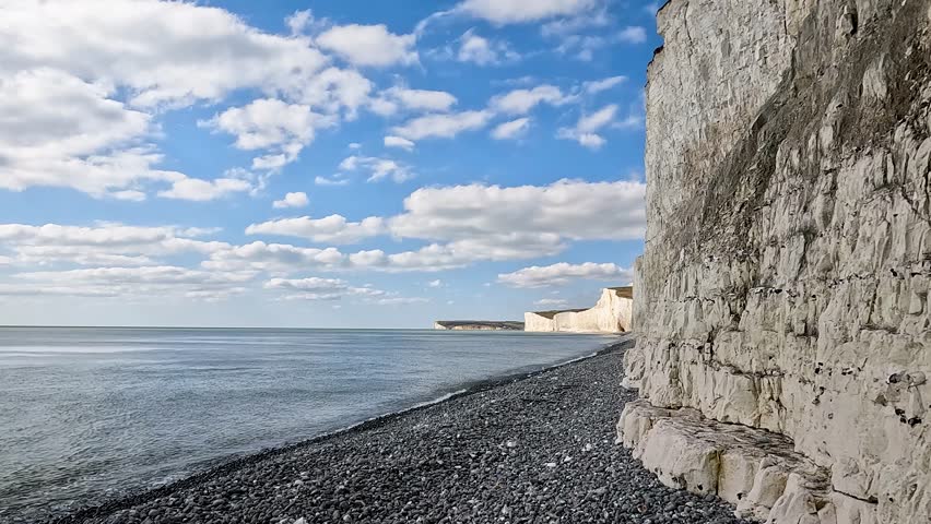 16 March 2025 Birling Gap, UK is part of the famous Seven Sisters and a beautiful location where the South Downs.It’s a popular tourist destination due to it’s towering white chalk cliffs and beach.