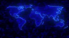 News breaking background. world map on digital background. 3D Rendering HUD head up display interface with graph bar statistic,cyber futuristic and technology concept, - Powered by Shutterstock - Get 15% off with code: PIKWIZARD15