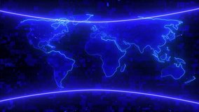 News breaking background. world map on digital background. 3D Rendering HUD head up display interface with graph bar statistic,cyber futuristic and technology concept, - Powered by Shutterstock - Get 15% off with code: PIKWIZARD15