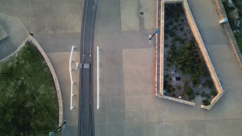 Aerial view of Busselton Jetty at sunset, Western Australia