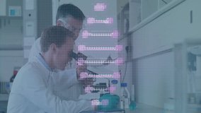 Scientists working in lab with Flash Sale text animation overlay. Research, laboratory, experiment, analysis, discovery, technology - Powered by Shutterstock - Get 15% off with code: PIKWIZARD15