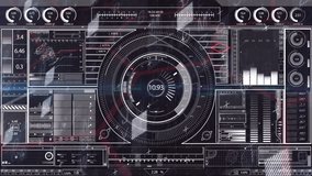 Animation with futuristic digital interface, circular patterns, data graphs moving. technology, sci-fi - Powered by Shutterstock - Get 15% off with code: PIKWIZARD15