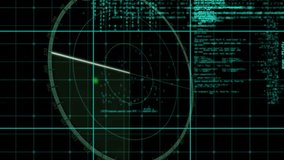 Displaying data and code, digital radar screen in green over black background. Technology, cybersecurity, analysis, interface, futuristic, network - Powered by Shutterstock - Get 15% off with code: PIKWIZARD15