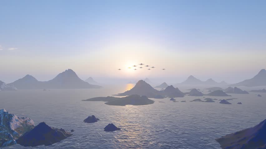 Fighter aerial formation performance air show