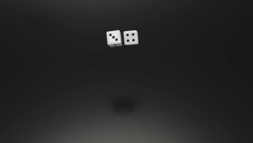 Realistic 3D animation of falling dice, bouncing and rolling dynamically. Perfect for casino, gambling, board games, and luck-themed projects. High-quality motion for commercials, games, presentations - Powered by Shutterstock - Get 15% off with code: PIKWIZARD15