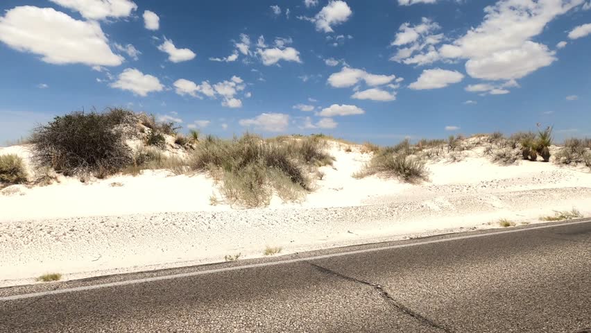 New Mexico Driving 0300 White Sands