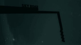 Beautiful timelapse of stars rotating backdropping the Sky Road sign in Connemara, cosmic wanderlust in motion. Vertical video - Powered by Shutterstock - Get 15% off with code: PIKWIZARD15