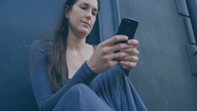 Animation of globe and hearts overlaying scene, woman using smartphone. Technology, communication, connectivity, love, globalization, digital - Powered by Shutterstock - Get 15% off with code: PIKWIZARD15