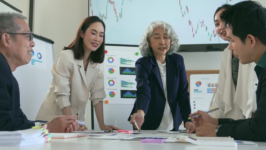 Business team analyzing financial data and market trends, collaborating on strategies and making informed decisions for investment and growth - Powered by Shutterstock - Get 15% off with code: PIKWIZARD15