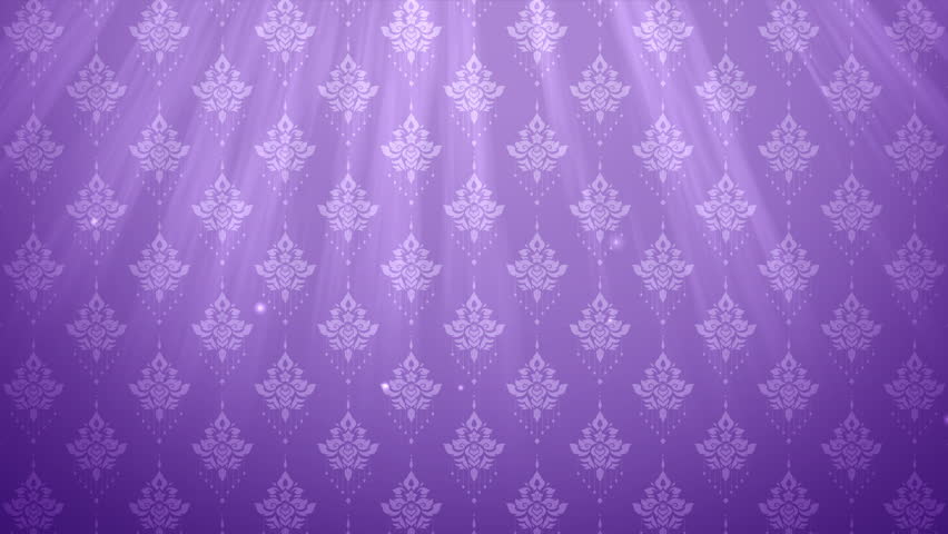 4K Luxury Thai pattern light purple background. Lai Thai element pattern animation. Lavender color