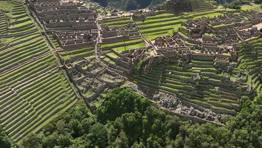 Machu Picchu, Peru. Aerial view