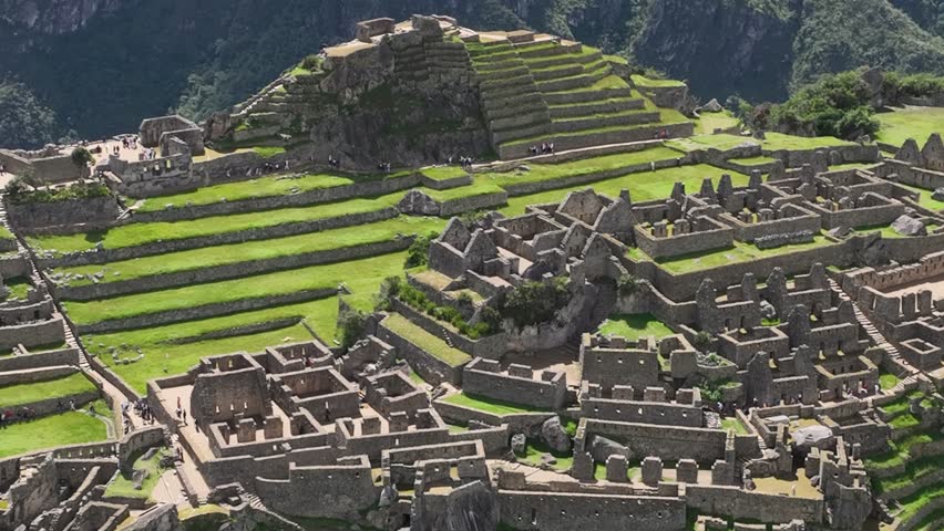 Machu Picchu, Peru. Aerial view