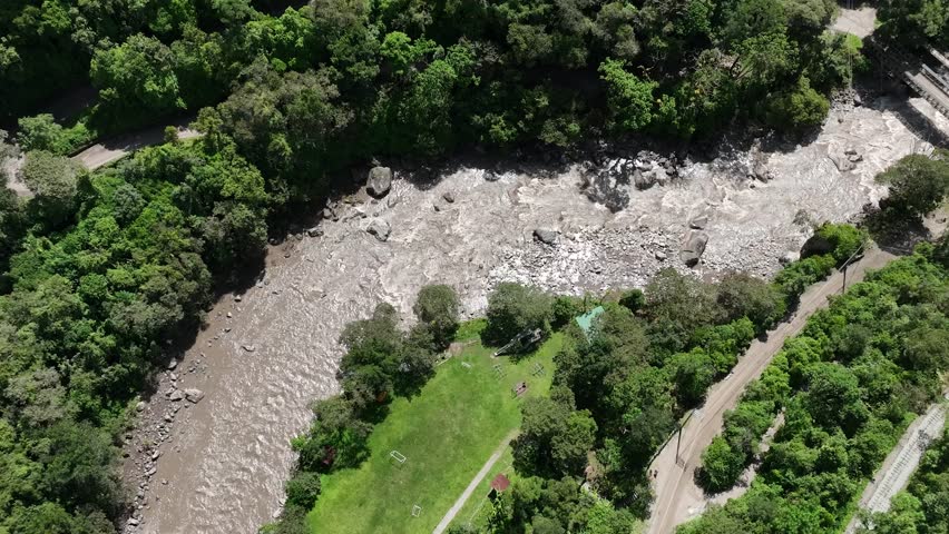 Machu Picchu, Peru. Aerial view