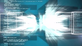 Bright light burst with programming code and data processing animation. Technology, digital, coding, futuristic, cyberspace, glow - Powered by Shutterstock - Get 15% off with code: PIKWIZARD15