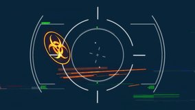 Biohazard symbol with Immediate Action Required text for emergency alert animation. Danger, warning, safety, hazardous, notification, warning sign - Powered by Shutterstock - Get 15% off with code: PIKWIZARD15