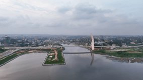 Aerial video over Abidjan Ivory Coast in the evening - Powered by Shutterstock - Get 15% off with code: PIKWIZARD15