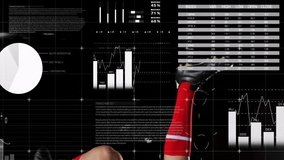 Data analysis charts and graphs overlaid on world map and bottle animation. Analytics, statistics, visualization, global, interactive, infographic - Powered by Shutterstock - Get 15% off with code: PIKWIZARD15