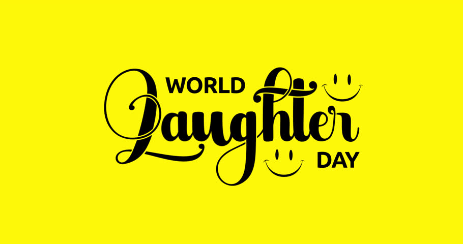 World Laughter Day Handwritten Text Animation with Playful Smiley Faces. Fun and Vibrant Motion Typography for Social Media, Digital Marketing, Greeting, and Branding with Transparent Alpha Channel.