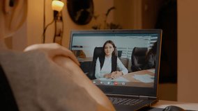 Two women engage in a productive video call, collaborating on business tasks and discussing important projects in a remote work setting from home. - Powered by Shutterstock - Get 15% off with code: PIKWIZARD15