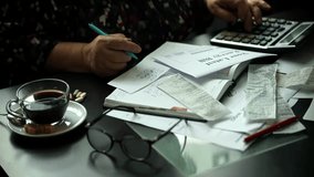 Family Tax Bill Debt Overspend. High Tax. Paying bills through on-line application using laptop,sorting out domestic, household papers. Planning family expenses manage budget, doing paperwork at home - Powered by Shutterstock - Get 15% off with code: PIKWIZARD15