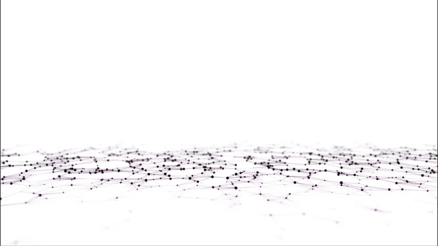 Futuristic digital data transfer concept on white background. High-speed data flow of cryptocurrency servers. Blockchain technology. 3D rendering.	