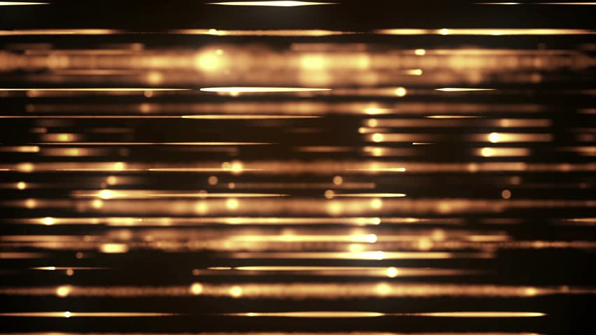 Luminous Gold Streaks - Luxury Abstract Light Trail Loop on Dark Grid