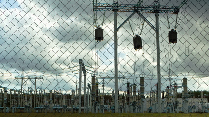 electrical substation, time-lapse