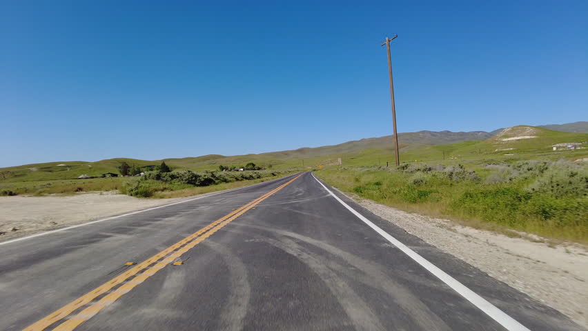 American West Grassland and Hills 03 Front View Driving Plates USA