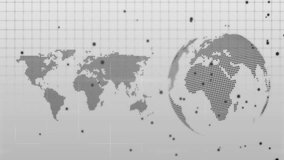 Digital world map with data processing animation over grid background. Global, network, technology, futuristic, virtual - Powered by Shutterstock - Get 15% off with code: PIKWIZARD15
