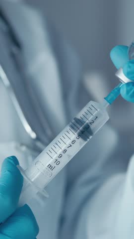 A young female researcher focuses on her research, studying samples and analyzing data to find new solutions in medicine. The laboratory is a place where new vaccines are developed and tested to