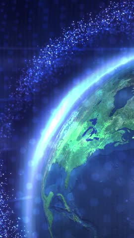 Visualization of the information technology sphere surrounding the Earth