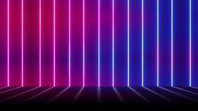 Wall stage Neon lamps technology animation abstract backdrop, vibrant tunnel blinking spectrum lights show stage backlights energy flashing catchy empty music intros backdrop - Powered by Shutterstock - Get 15% off with code: PIKWIZARD15