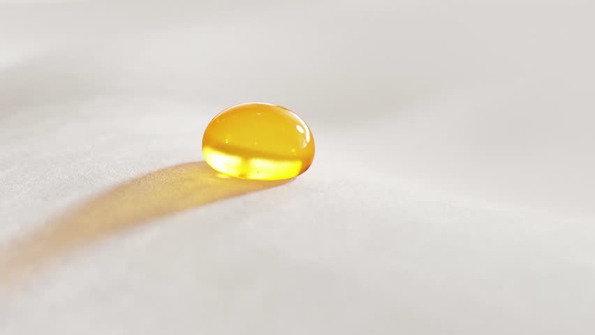 Hair care essence capsules roll together to nourish hair to make it smooth and shiny, shampoo or essence oil, hair mask nourishes hair. Concept conditioner and shampoo ads, 3D animation.