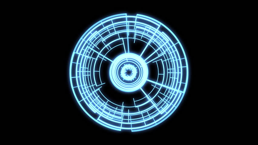 VJ Loop Circle Radial Geometric Patterns Ripple Blue S Animation