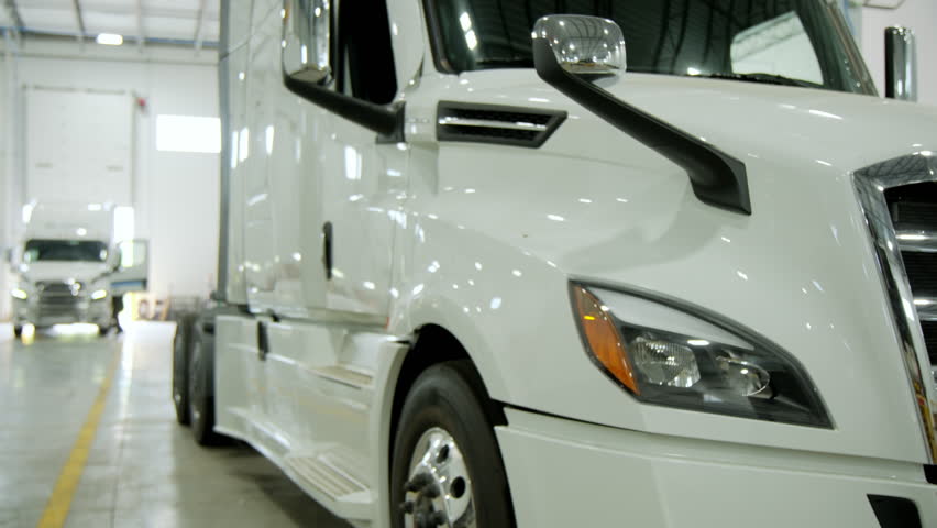 Semi Truck Inspection and Maintenance in an Auto Repair Shop