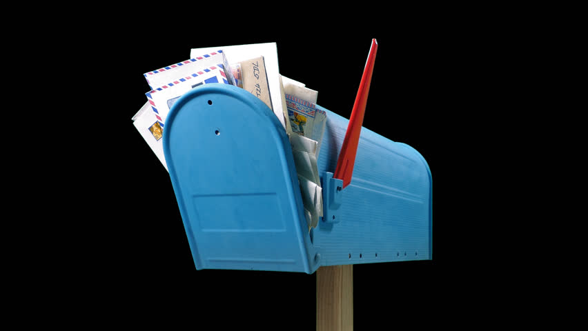 Full Mail Box Isolated With Alpha Channel
