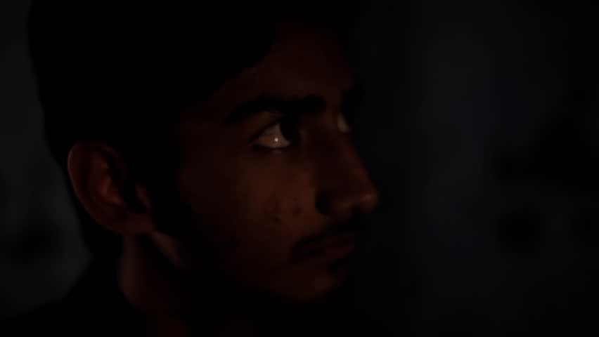 Cinematic HD footage of a masked man interrogating and violently assaulting a restrained hostage under moody lighting – perfect for crime drama, psychological thriller, or intense suspense scenes