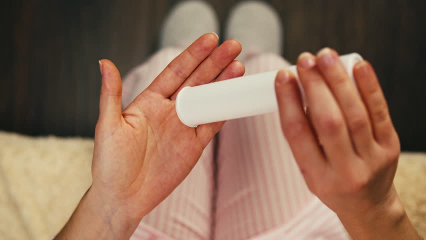 Pills and vitamins macro, Close up view of womans hands holding plenty of different drugs. Painkillers and antibiotics. Healthcare and medicine concept