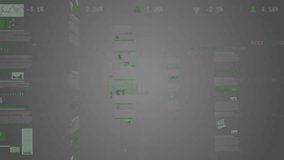 Digital data processing animation overlaying Brazil-themed soccer ball in motion. Technology, sports - Powered by Shutterstock - Get 15% off with code: PIKWIZARD15