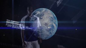 In school, animation of globe and soccer ball with financial data overlay. Economics, finance, global, sports, technology, investment - Powered by Shutterstock - Get 15% off with code: PIKWIZARD15