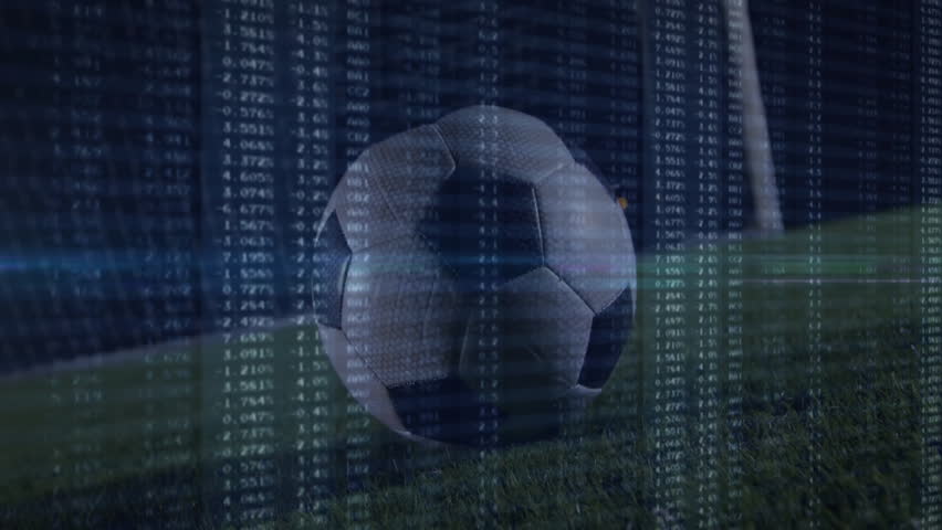 Soccer ball and financial data processing animation over digital interface. Finance, technology, sports, data analysis, concept - Powered by Shutterstock - Get 15% off with code: PIKWIZARD15