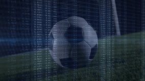 Soccer ball and financial data processing animation over digital interface. Finance, technology, sports, data analysis, concept - Powered by Shutterstock - Get 15% off with code: PIKWIZARD15