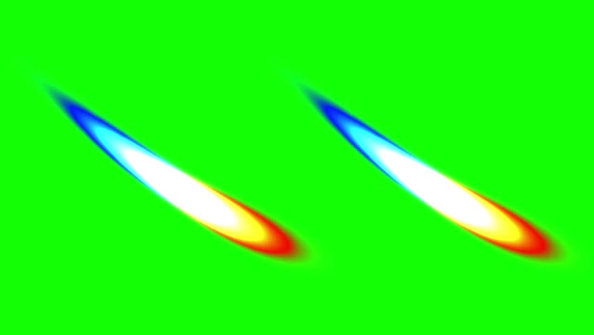 Solar eruption 4k, animation, green screen background